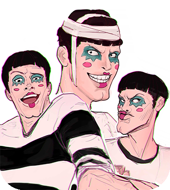 fanart, sketches of Bon Clay